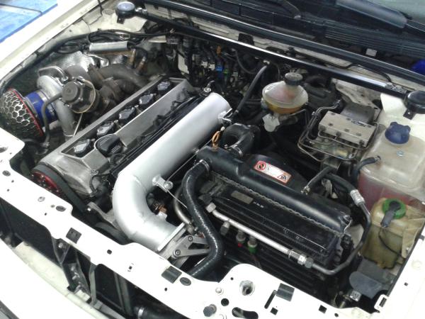 Audi S2 Flanschplatte mit gefrästen Einlaufradien für eine  Ansaugbrücke